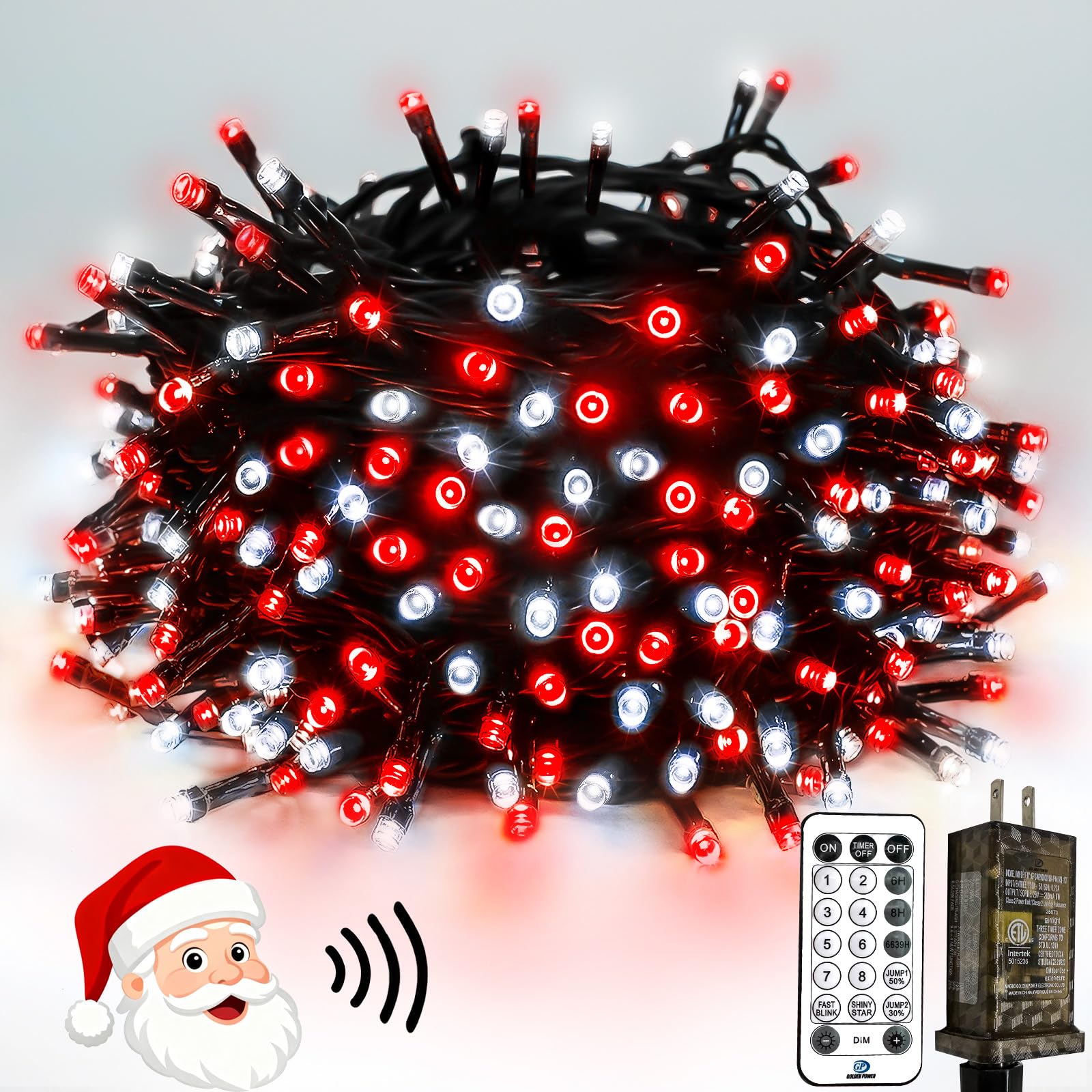 Smart Color Changing Christmas Lights with Remote & APP, 109FT 300 LED RGB Dimmable Christmas String Lights, Waterproof Fairy Twinkle Light for Indoor Outdoor Xmas Tree Wedding Holiday Decorations
